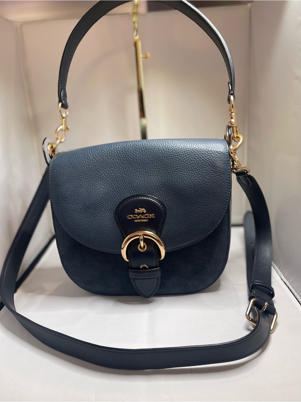 Coach Kleo Shoulder Bag 23 in Denim Blue (C5688)